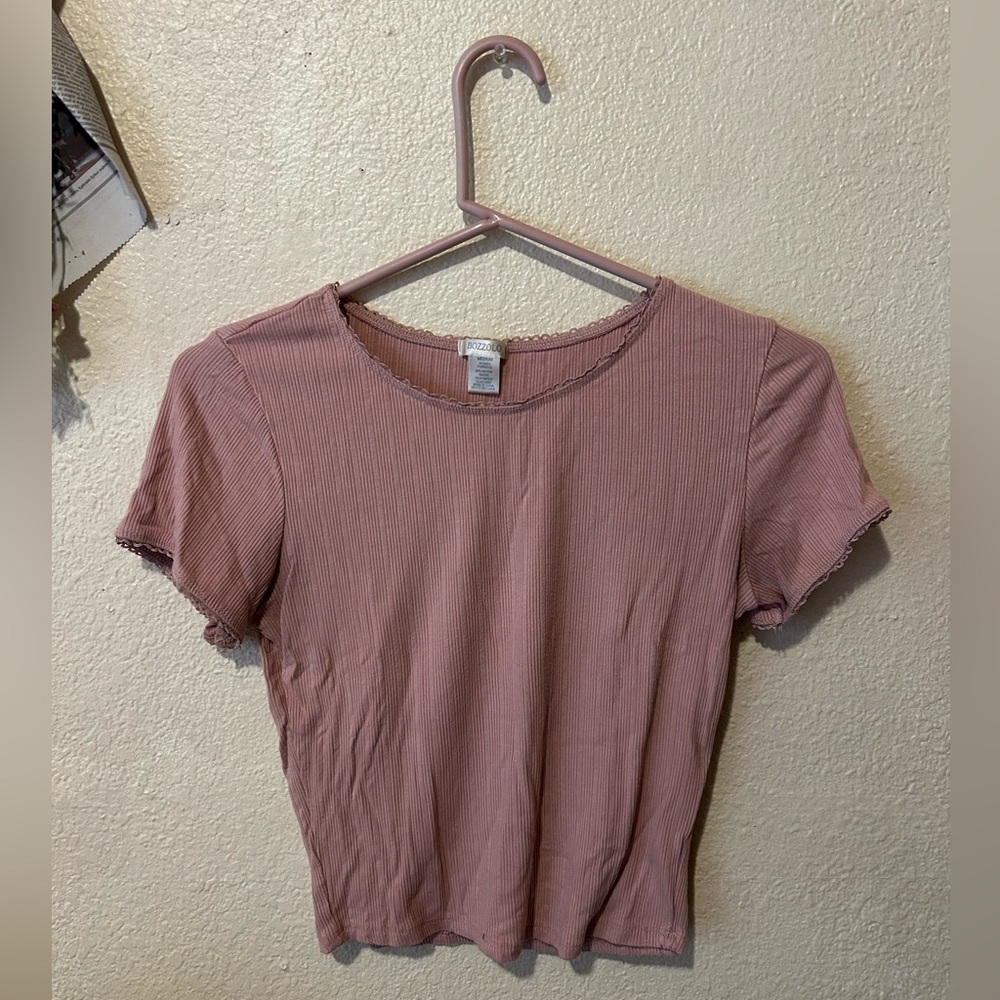 pink, medium bozzolo tee